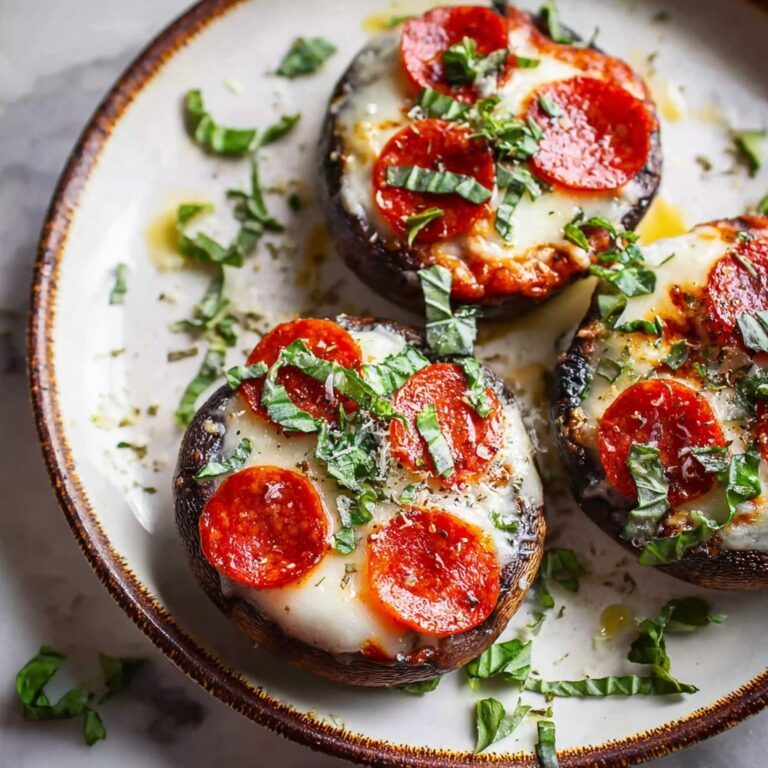 Pizza Stuffed Portobello Mushrooms Recipe