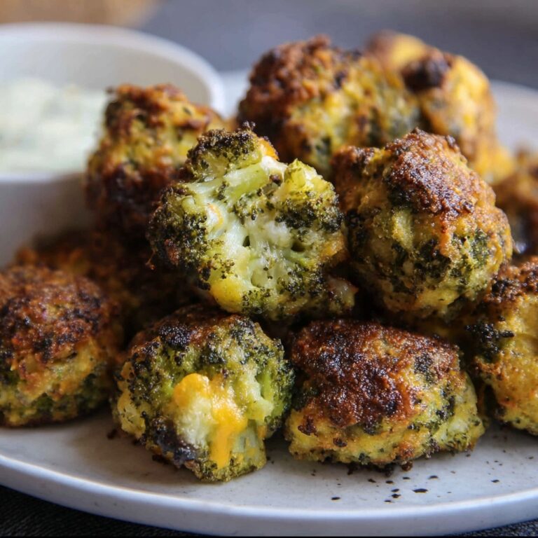 Crispy Baked Broccoli Cheese Balls Recipe