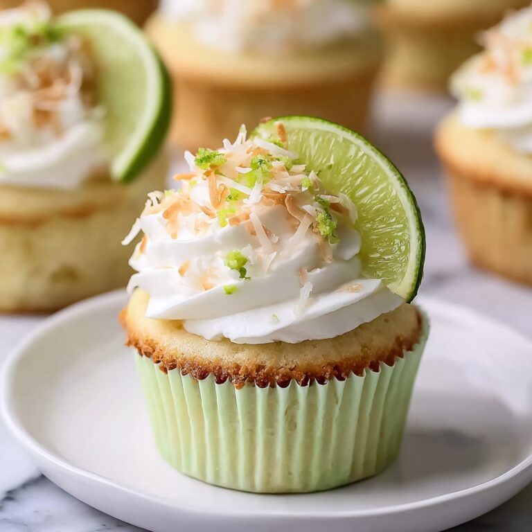 Coconut Cupcakes with Lime Buttercream Frosting Recipe