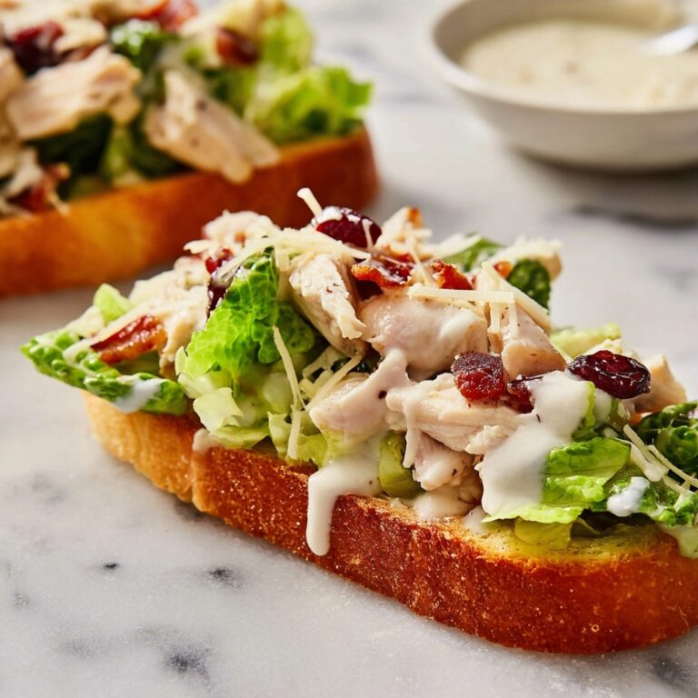Chicken Caesar Salad Garlic Bread Recipe