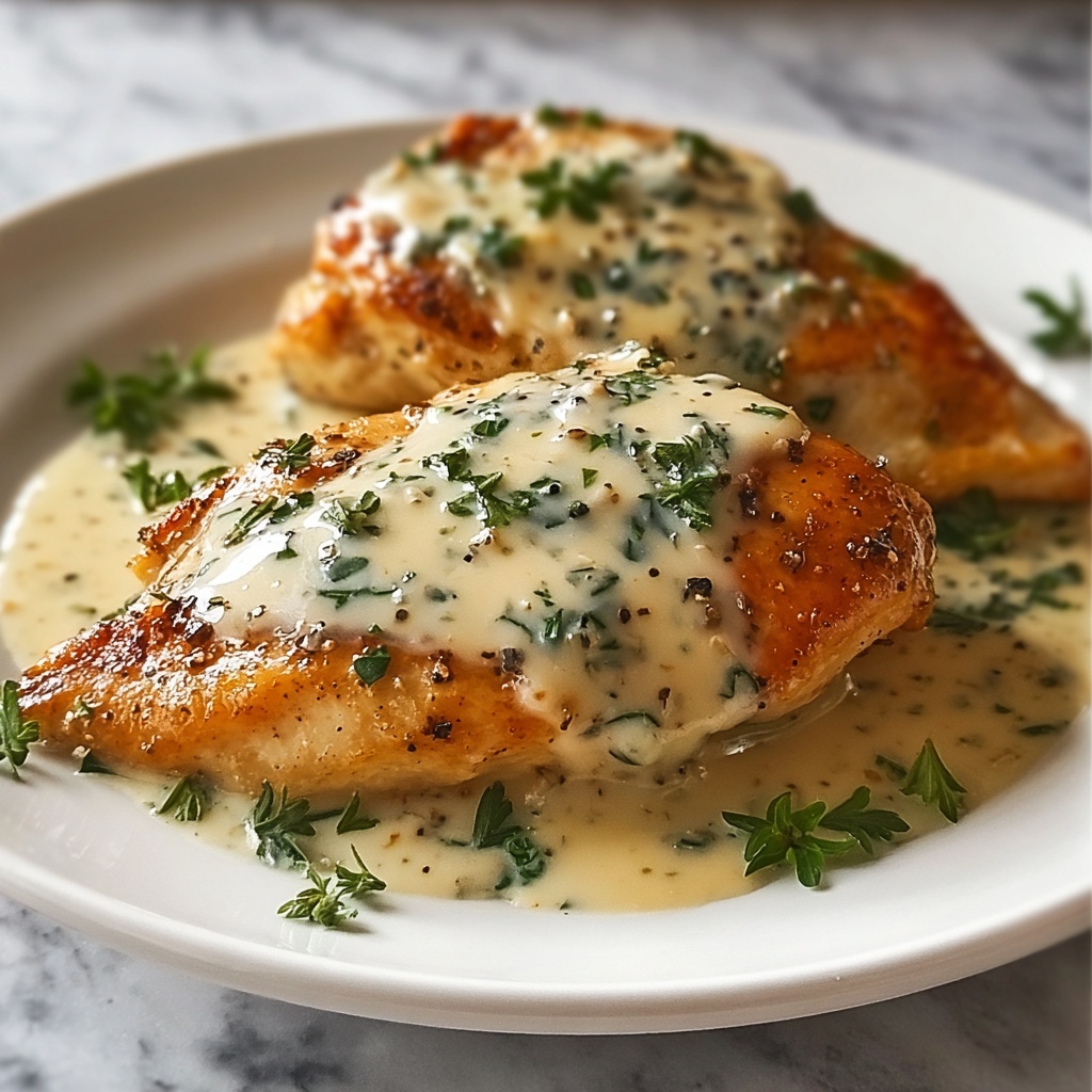 Chicken with Boursin Cream Sauce Recipe - Recipe Image