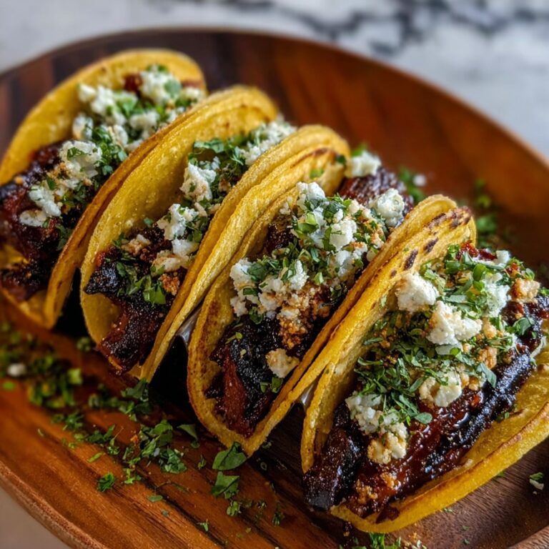 Garlic Butter Honey BBQ Beef Tacos Recipe