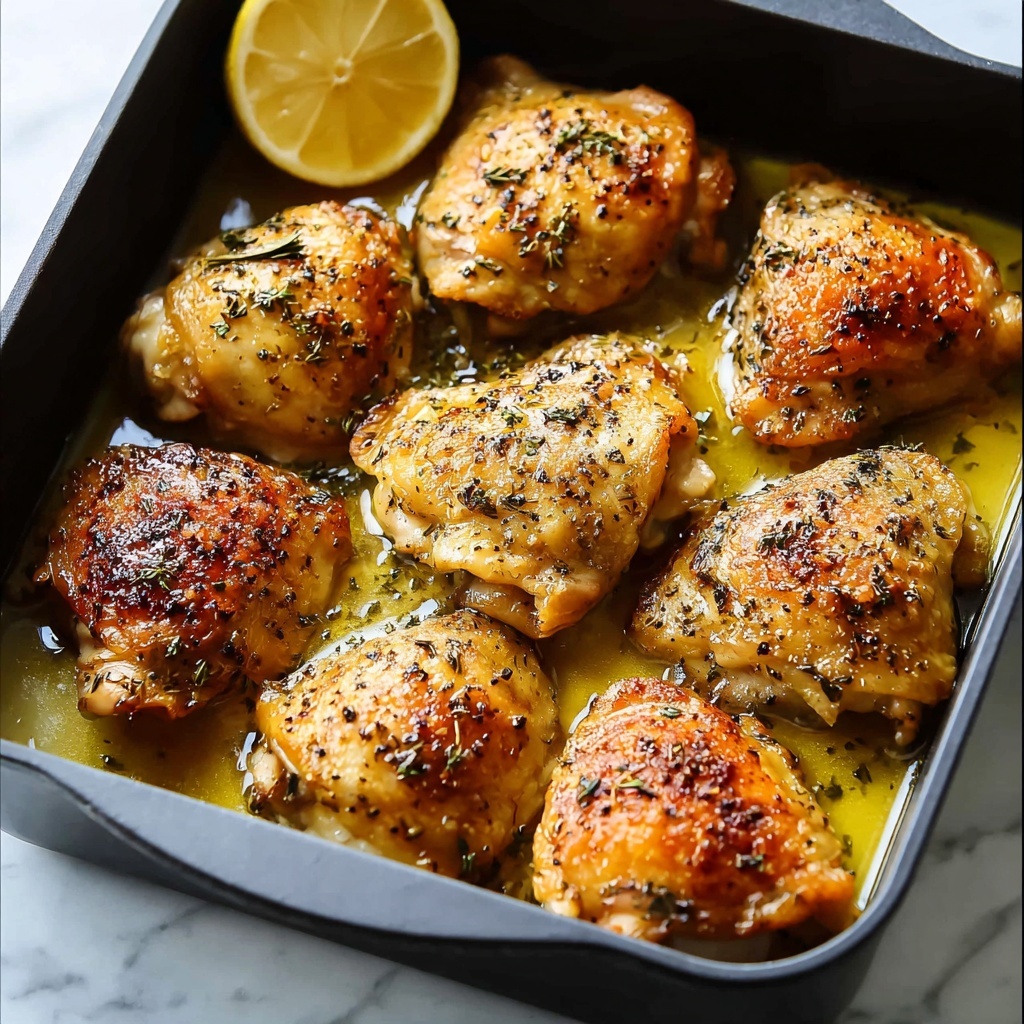 Baked Greek Lemon Chicken Recipe - Recipe Image
