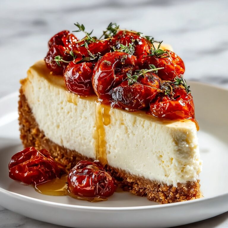 Savory Cheesecake with Roasted Tomato Jam & Parmesan Crust Recipe