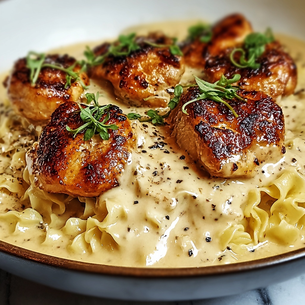 One-Pan Chicken with Buttered Noodles Recipe - Recipe Image