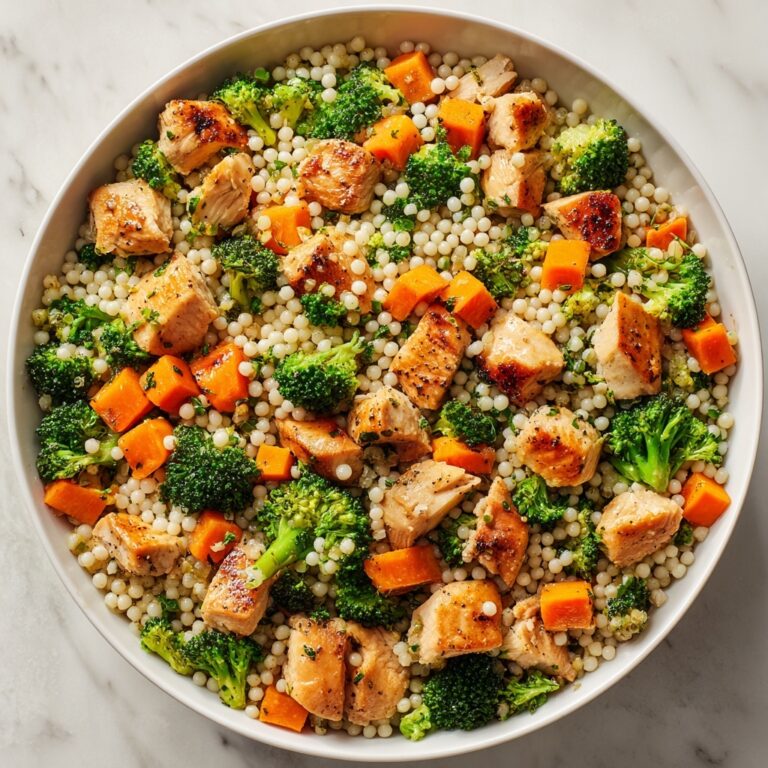 Roasted Butternut Squash, Broccoli, and Cheddar Chicken Couscous Recipe