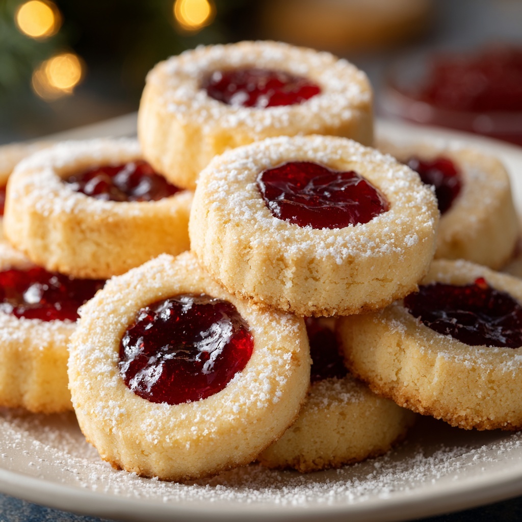 Christmas Cherry Shortbread Cookies Recipe - Recipe Image