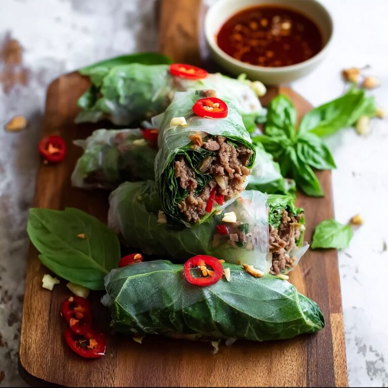 Thai Basil Beef Rolls Recipe