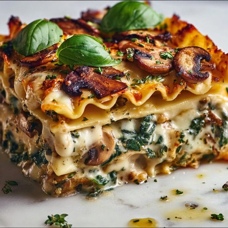Mushroom and Spinach Lasagna Recipe
