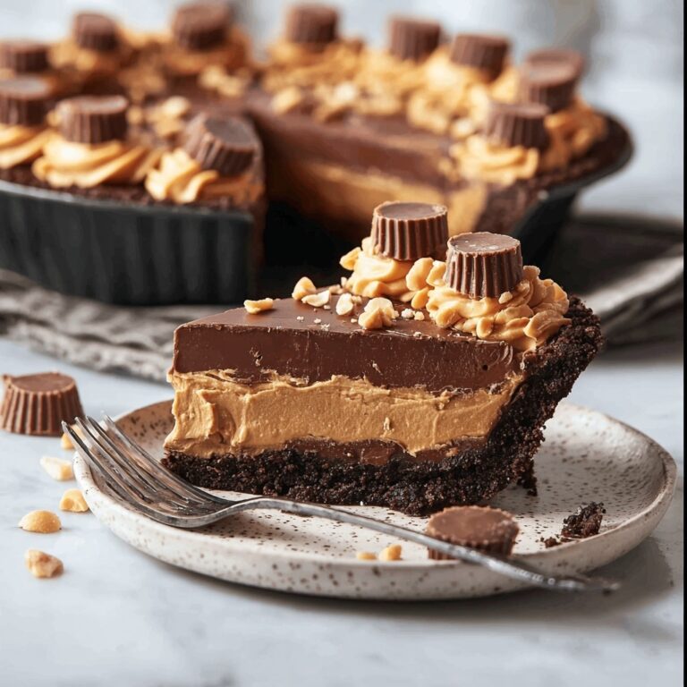 Peanut Butter Cup Chocolate Pie Recipe