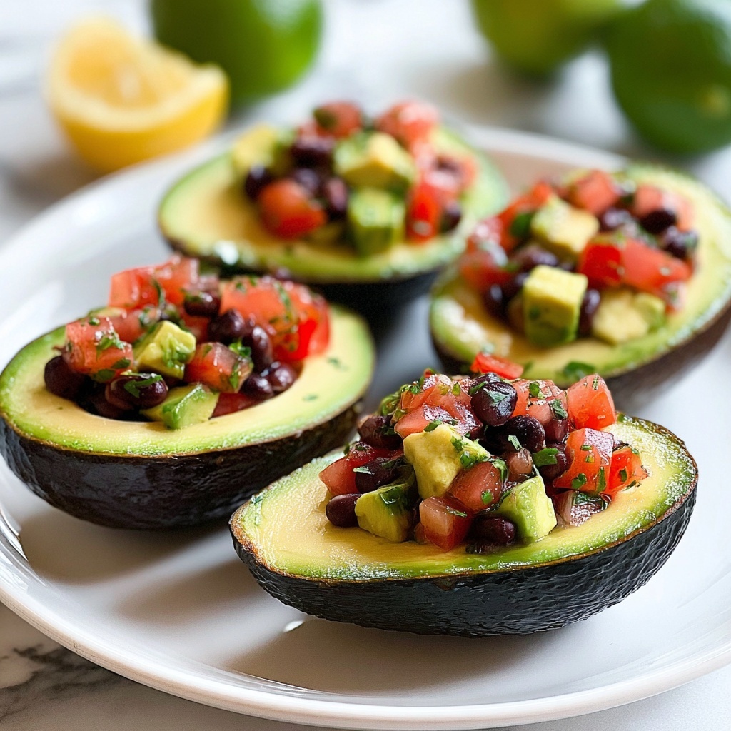 Cowboy Caviar Stuffed Avocados Recipe - Recipe Image