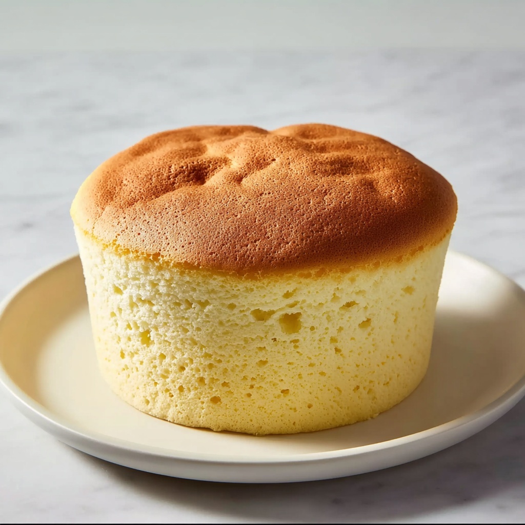 Fluffy Japanese Cotton Cheesecake Cupcakes Recipe - Recipe Image