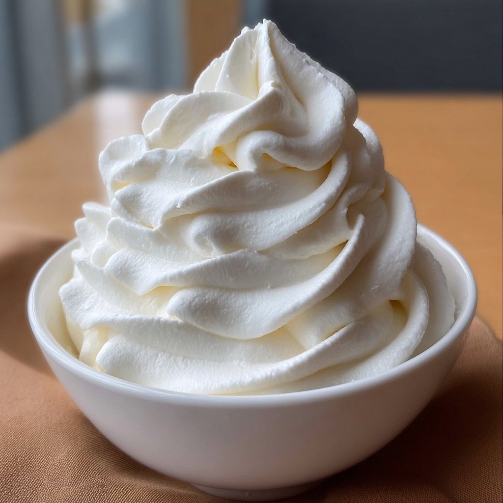 Stabilized Whipped Cream: 5 Steps to Perfect Nostalgic Topping Recipe - Recipe Image