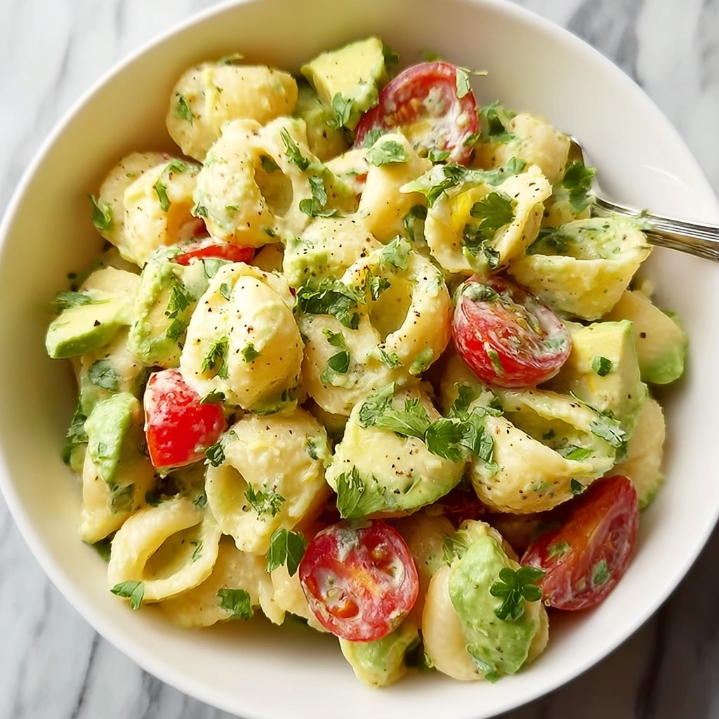 Creamy Avocado Pasta Salad Recipe - Recipe Image