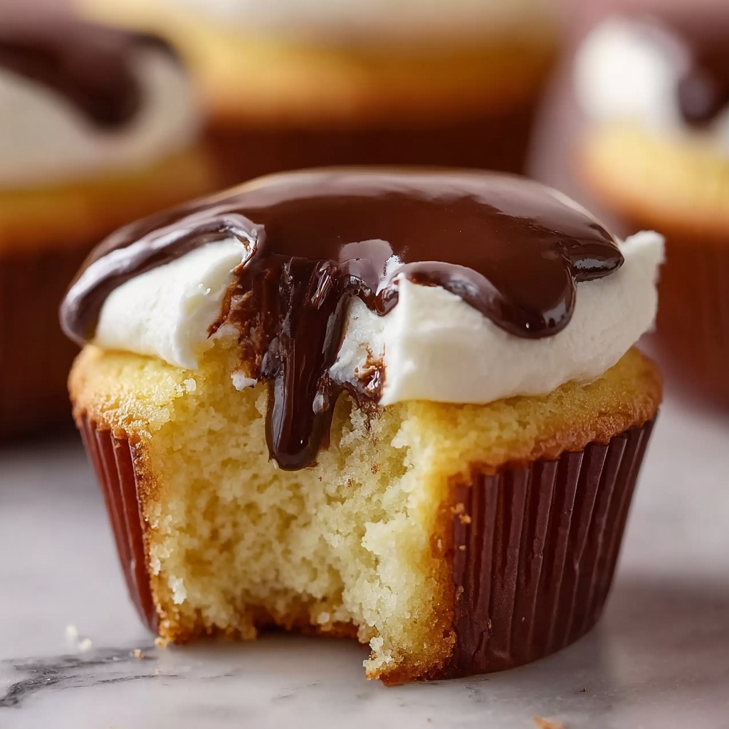 Boston Cream Pie Cupcakes Recipe - Recipe Image