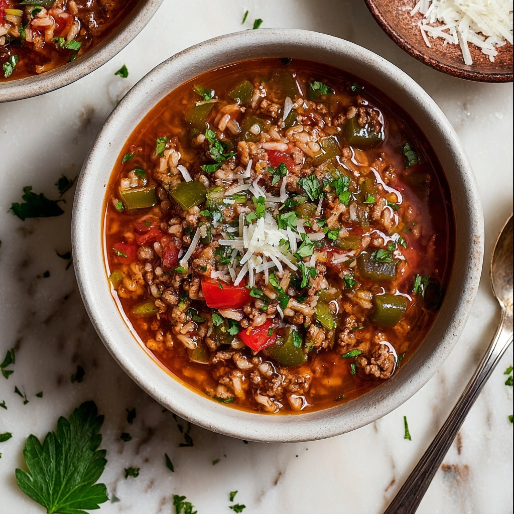 Instant Pot Stuffed Pepper Soup Recipe - Recipe Image