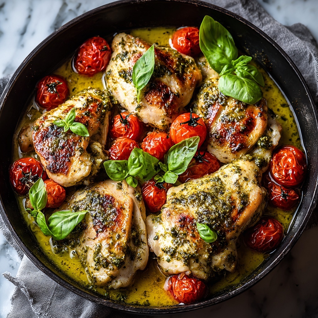 Easy Pesto Chicken Recipe - Recipe Image