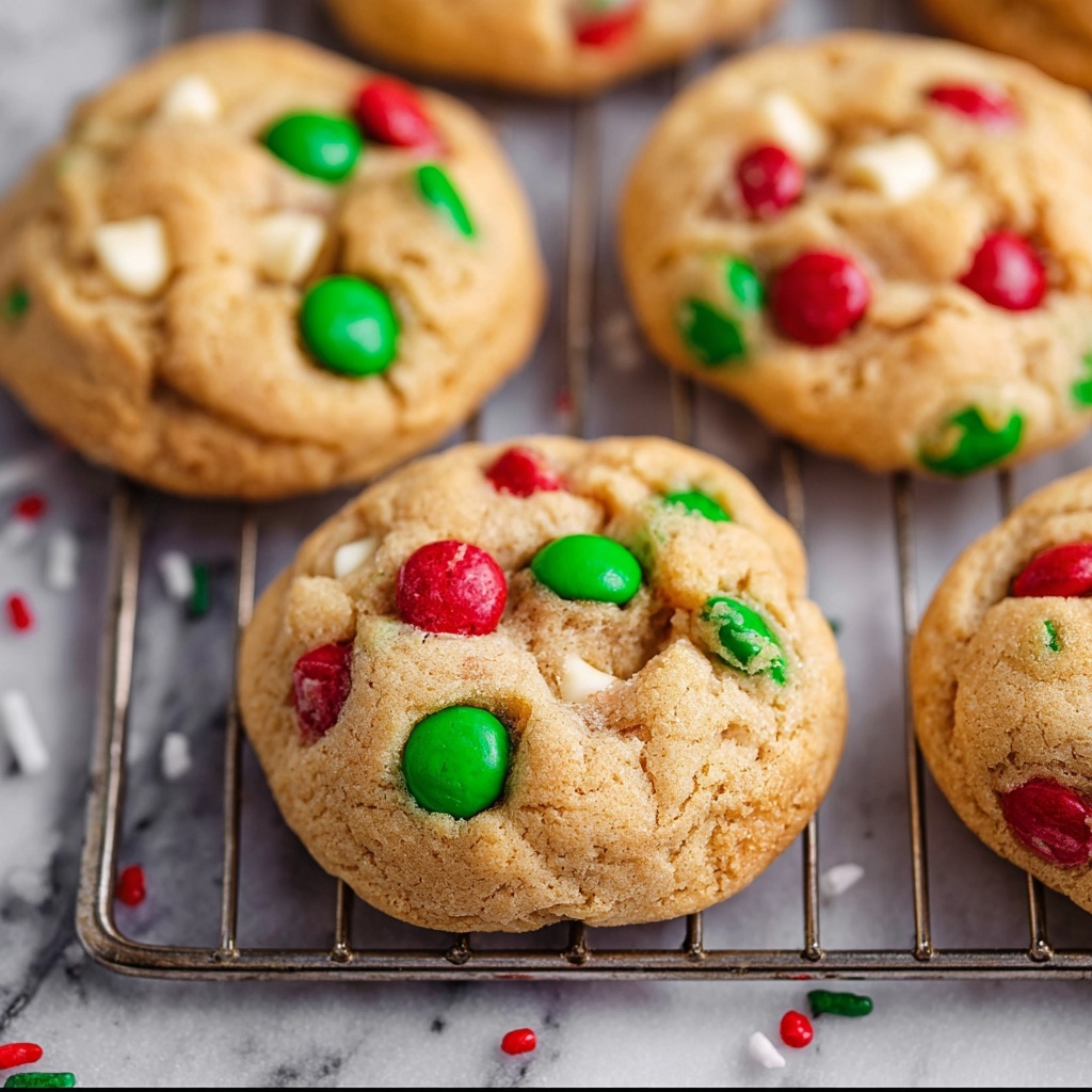 Christmas M&M Pudding Cookies Recipe - Recipe Image