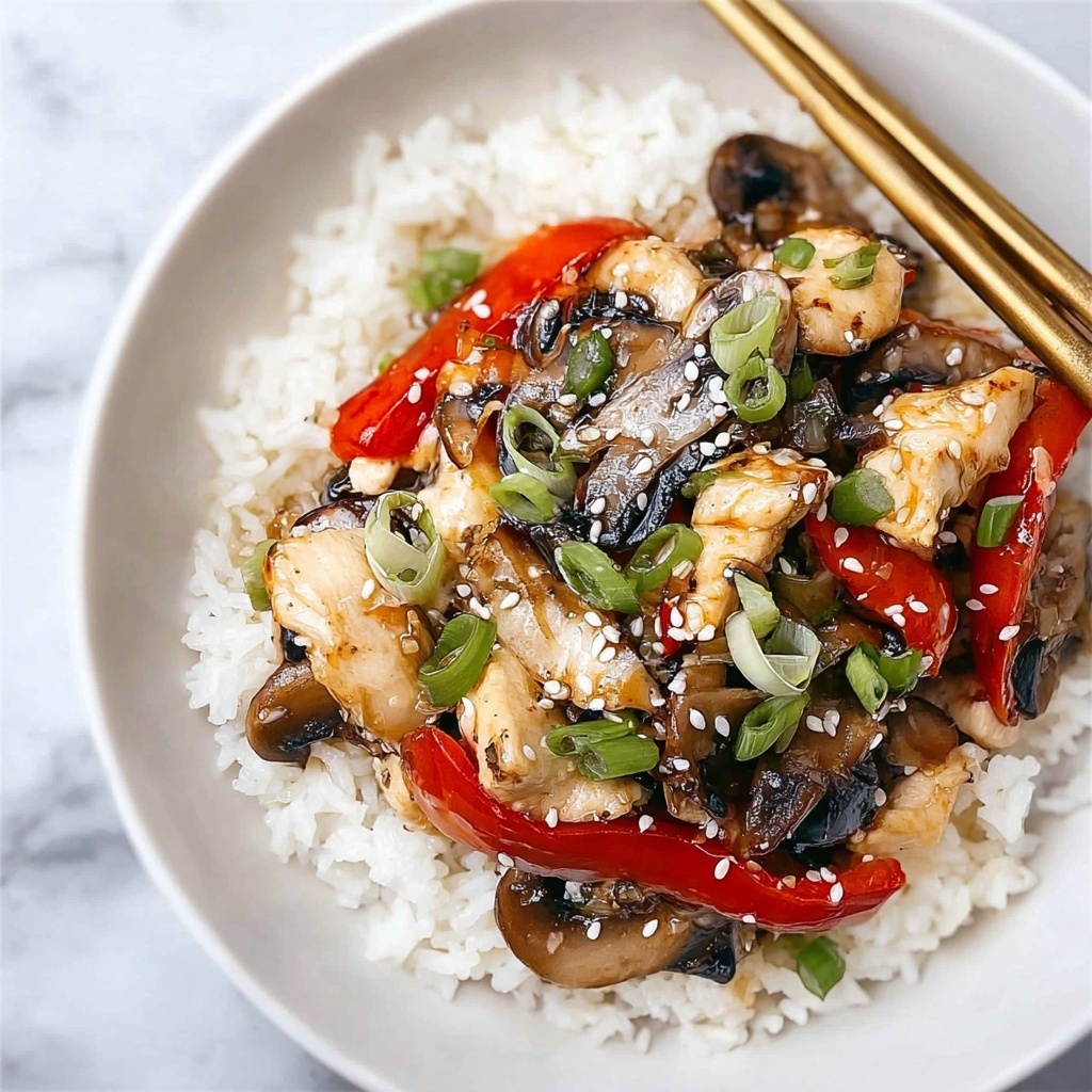 Chicken Mushroom Stir Fry Recipe - Recipe Image