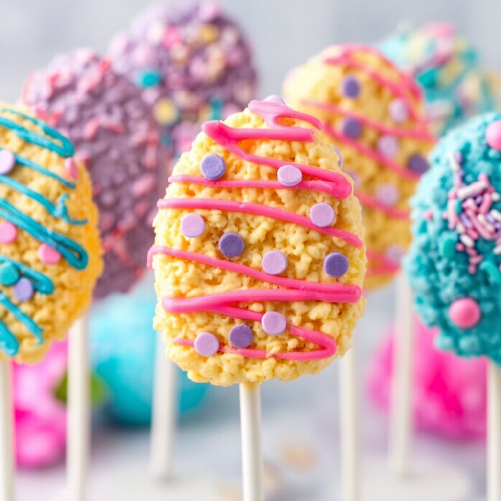 Easter Rice Krispie Pops Recipe - Recipe Image