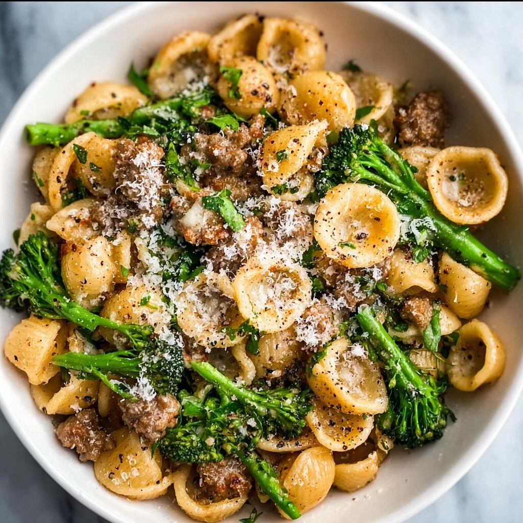 Orecchiette with Sausage and Broccoli Recipe - Recipe Image