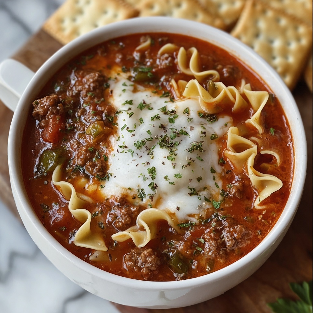 Crock Pot Lasagna Soup Recipe - Recipe Image