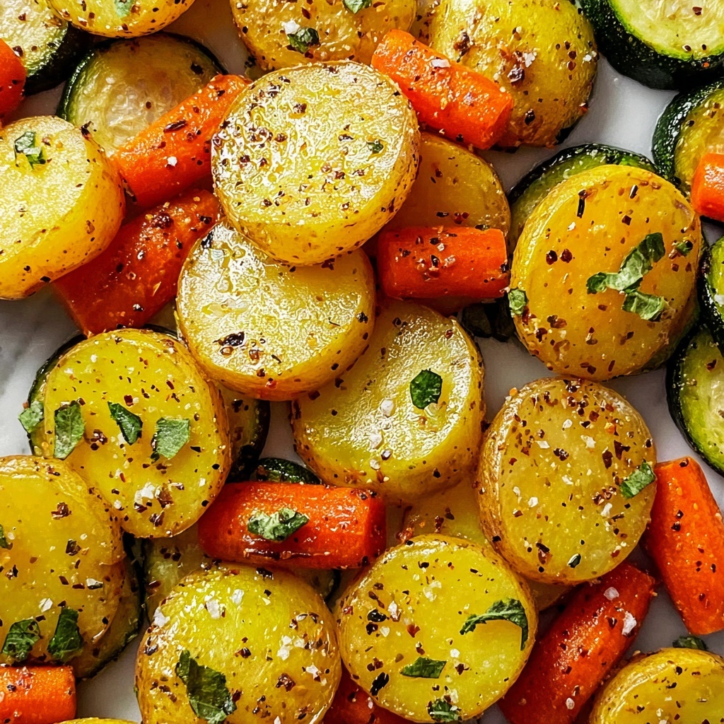 Roasted Potatoes, Carrots & Zucchini Recipe - Recipe Image