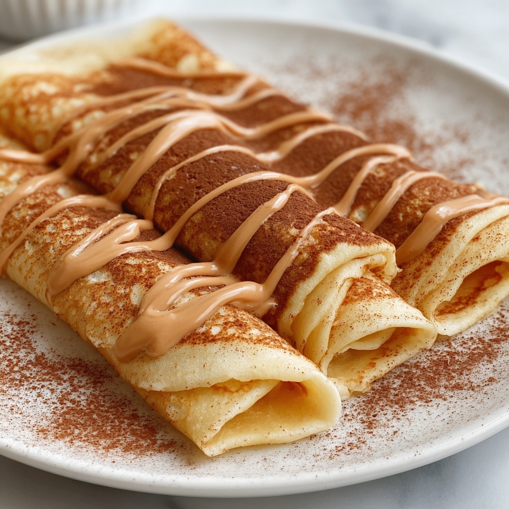 Cinnamon Roll Protein Crepes Recipe - Recipe Image