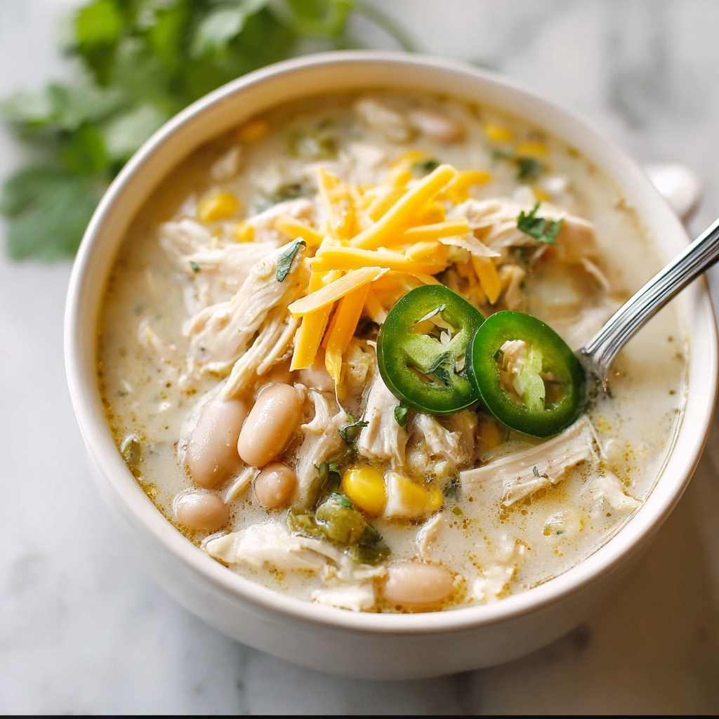 Creamy Crockpot White Chicken Chili Recipe - Recipe Image