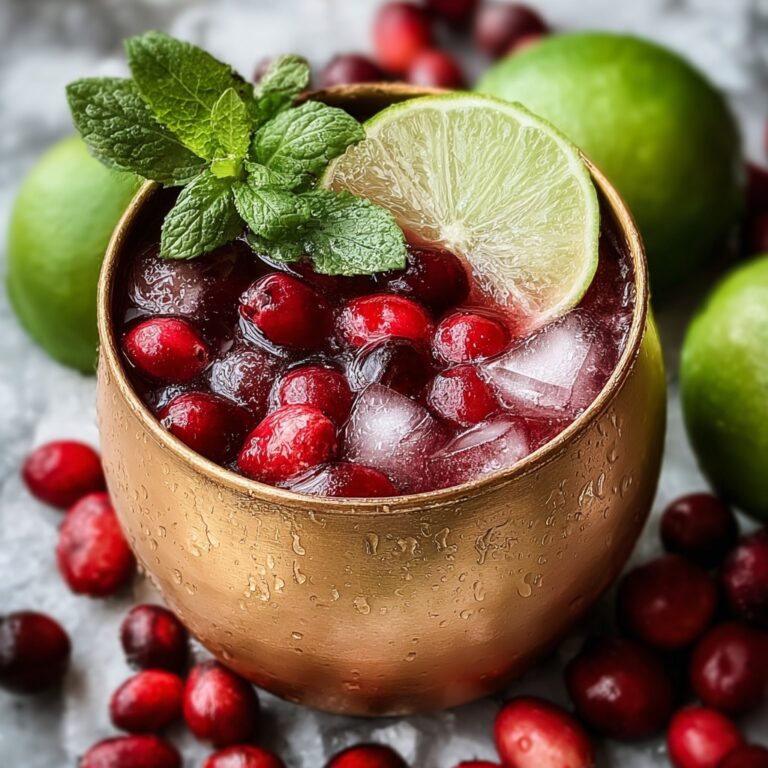 Holiday Cranberry Moscow Mules Recipe