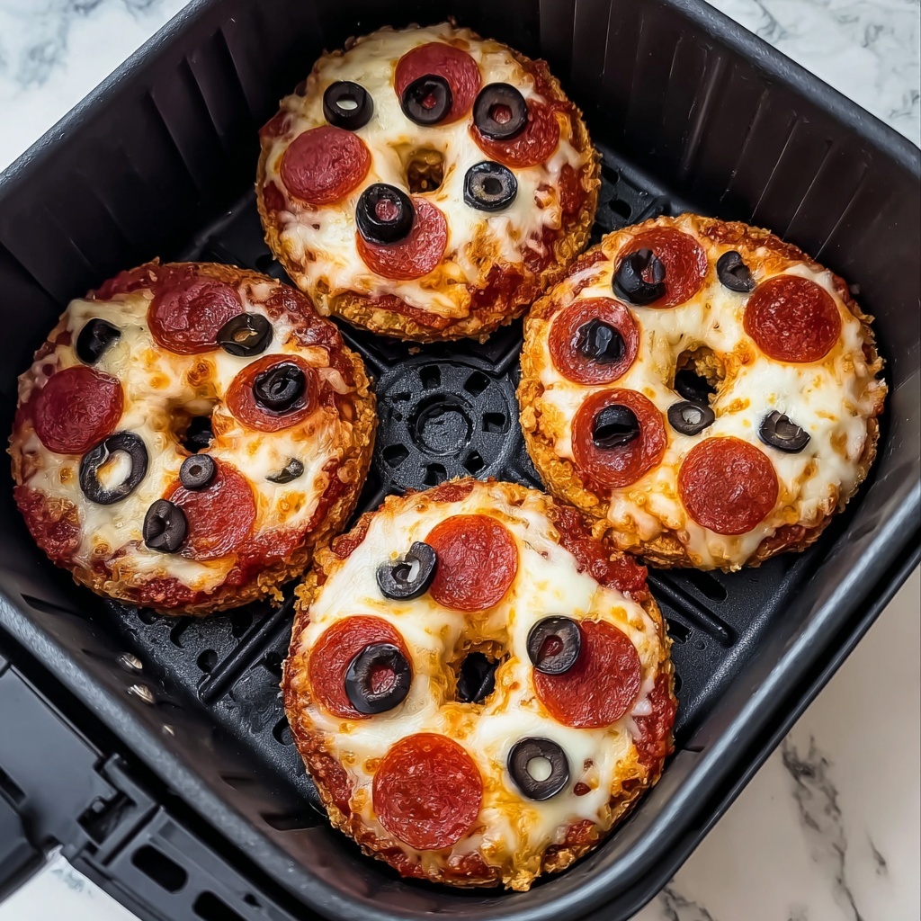 Air Fryer Pizza Bagels Recipe - Recipe Image