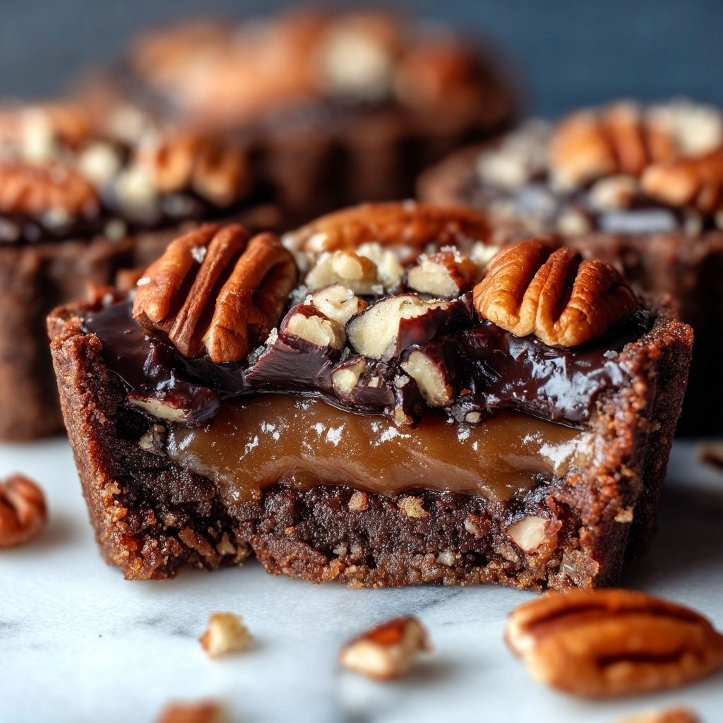 Irresistible Pecan Pie Brownie Bites Recipe - Recipe Image