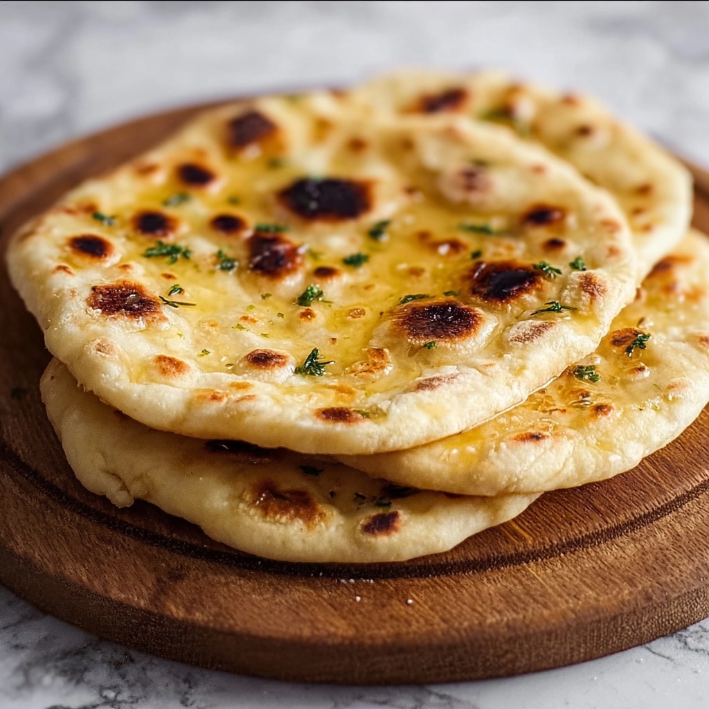 Garlic Butter Naan Recipe - Recipe Image