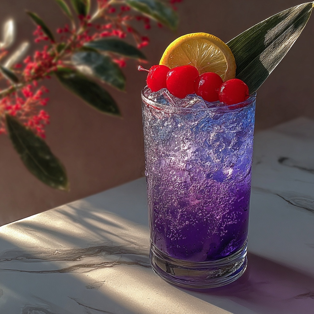 Jamaican Purple Rain Mocktail Recipe - Recipe Image