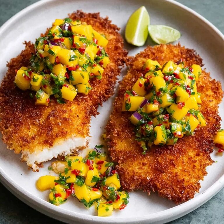 Coconut Crusted Fish with Mango Salsa Recipe