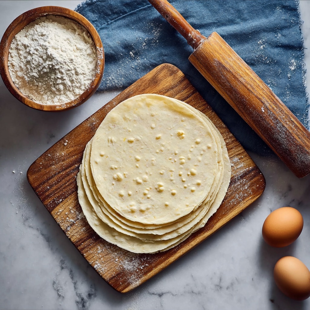 Homemade Egg Roll Wrappers Recipe - Recipe Image