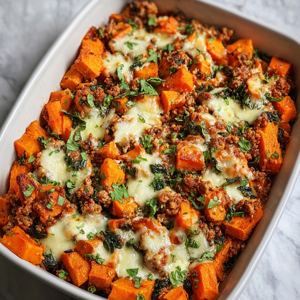 Healthy Ground Turkey Sweet Potato Bake Recipe - Recipe Image