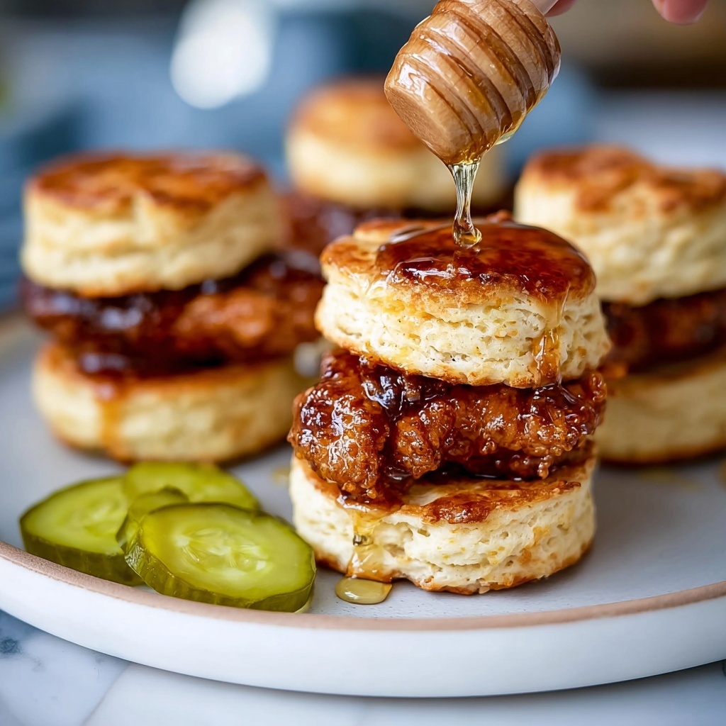 Hot Honey Chicken Biscuits Recipe - Recipe Image