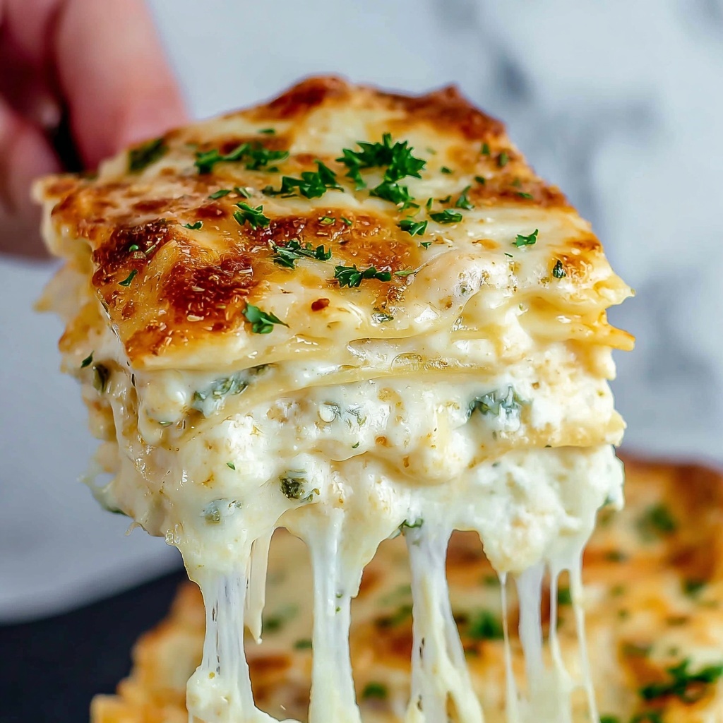 Creamy Chicken Spinach Lasagna Recipe - Recipe Image