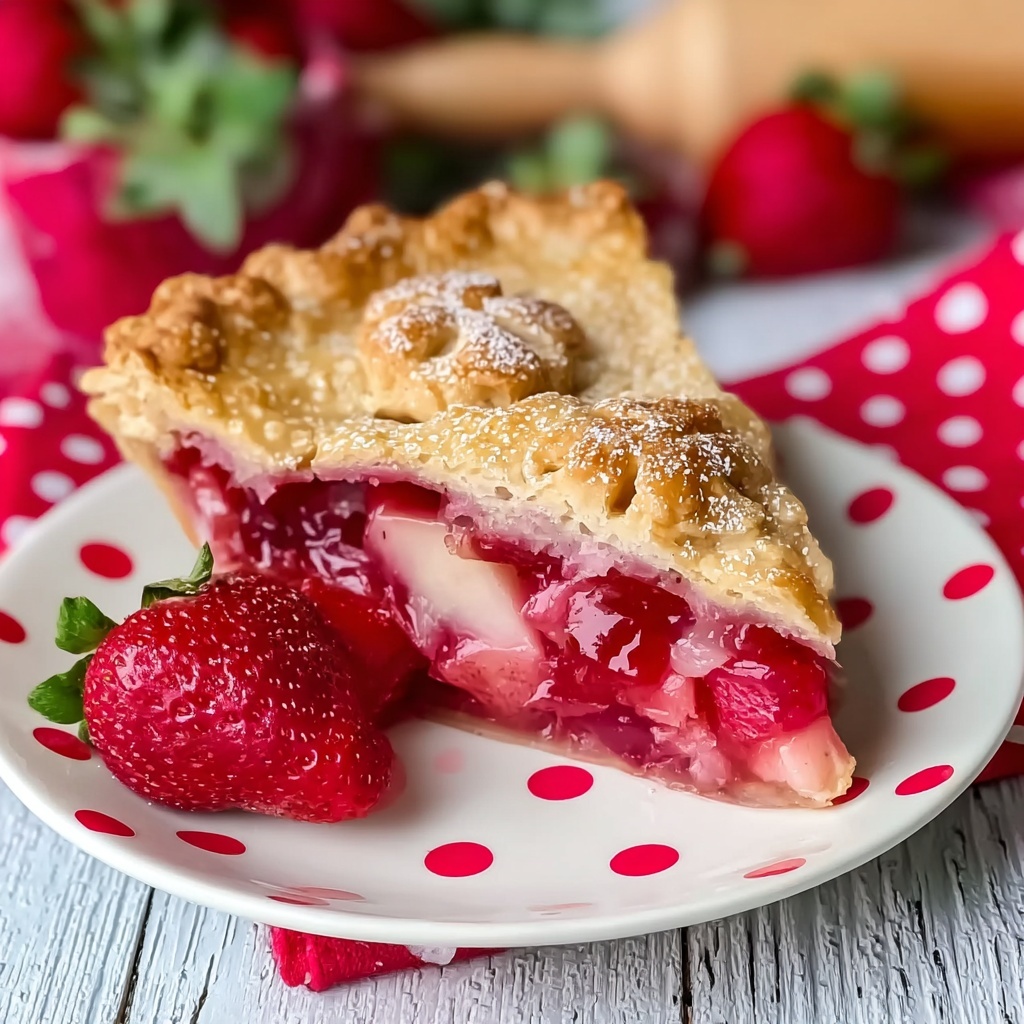 Strawberry Rhubarb Pie Recipe - Recipe Image