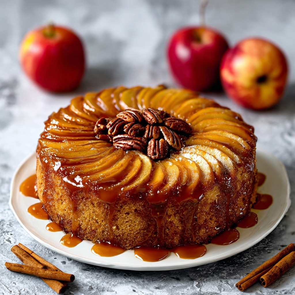 Caramel-Apple Upside-Down Cake Recipe - Recipe Image