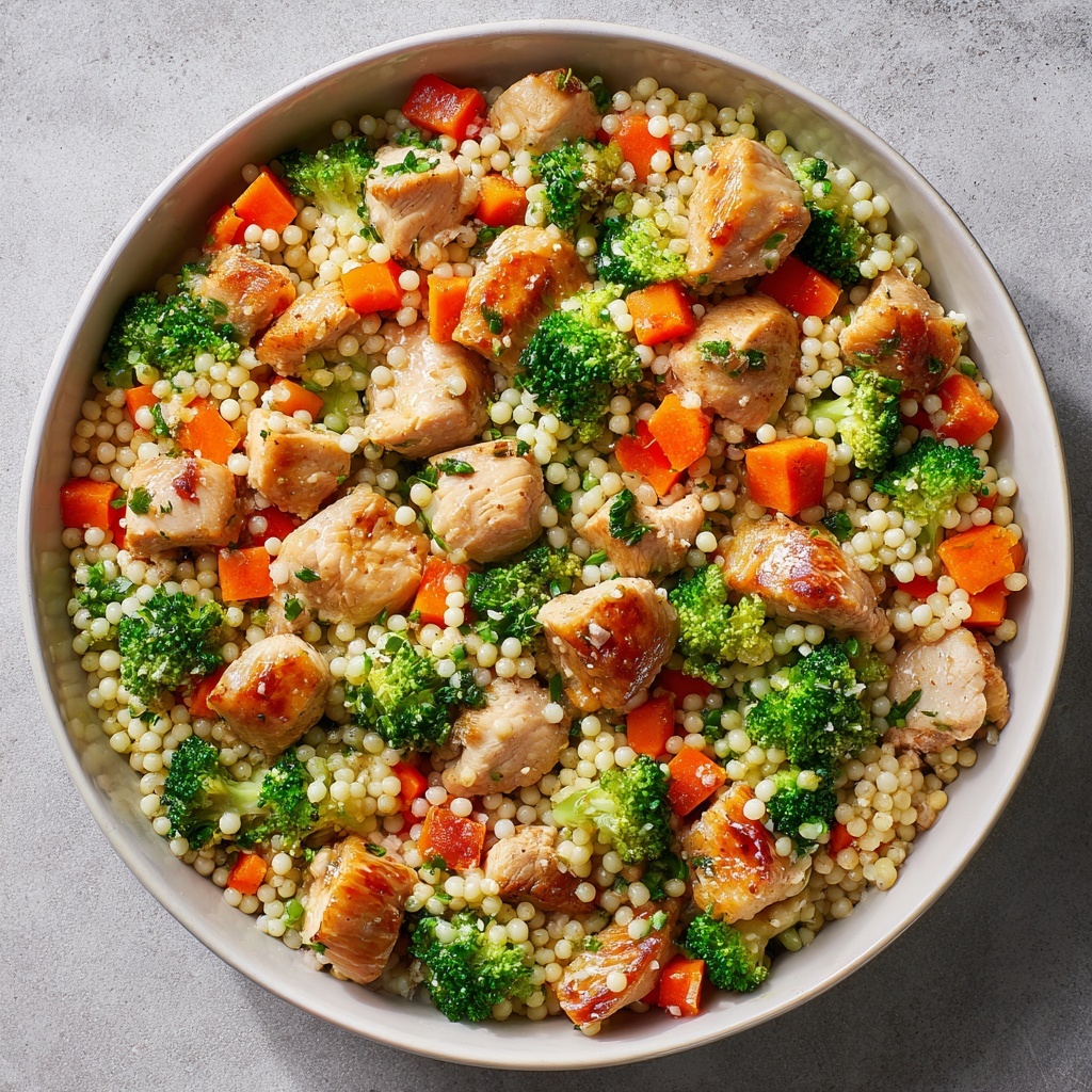 Roasted Butternut Squash, Broccoli, and Cheddar Chicken Couscous Recipe - Recipe Image