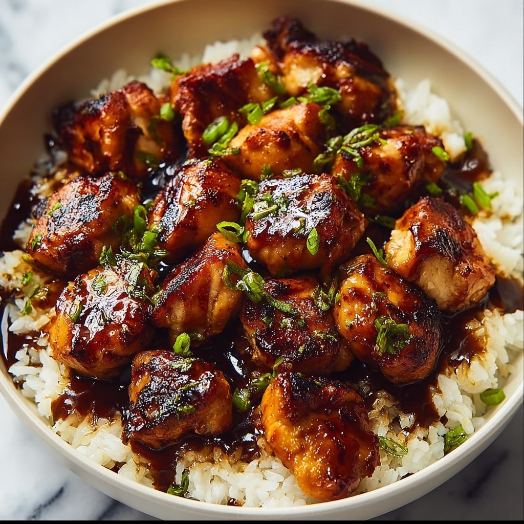 Honey BBQ Chicken Rice Recipe - Recipe Image