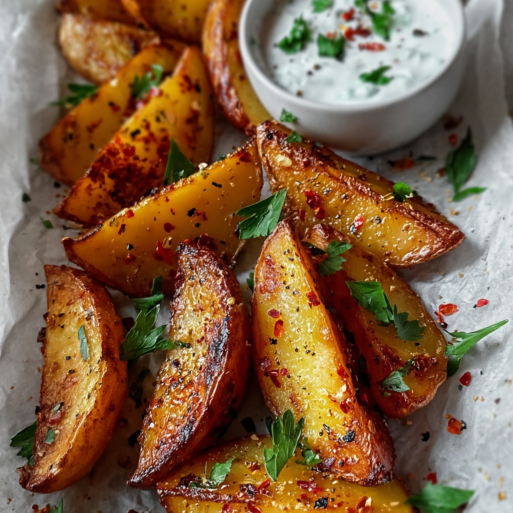 Crispy Red Potato Wedges Recipe - Recipe Image