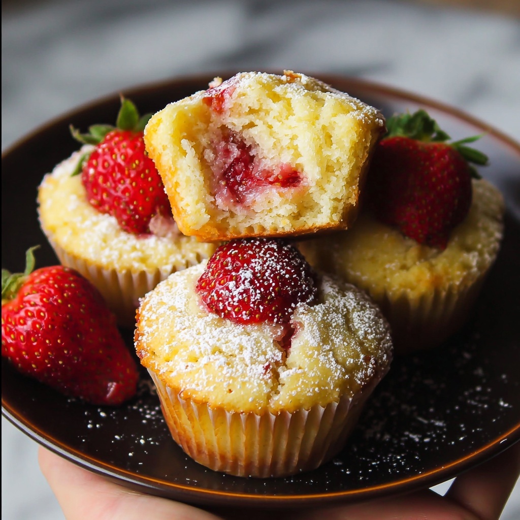 Fresh Strawberry Muffins: The Ultimate Breakfast Treat Recipe - Recipe Image