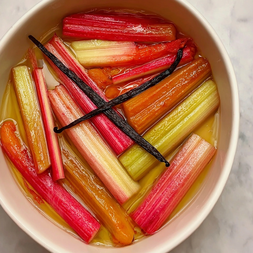 Slow-Roasted Rhubarb with Citrus and Vanilla Recipe - Recipe Image