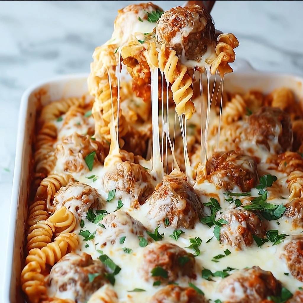 Dump and Bake Meatball Casserole: A Family-Favorite Twist Recipe - Recipe Image