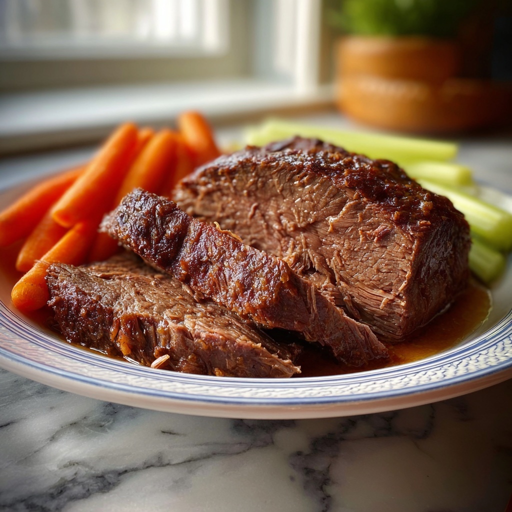 Slow Cooker Balsamic Pot Roast Recipe - Recipe Image