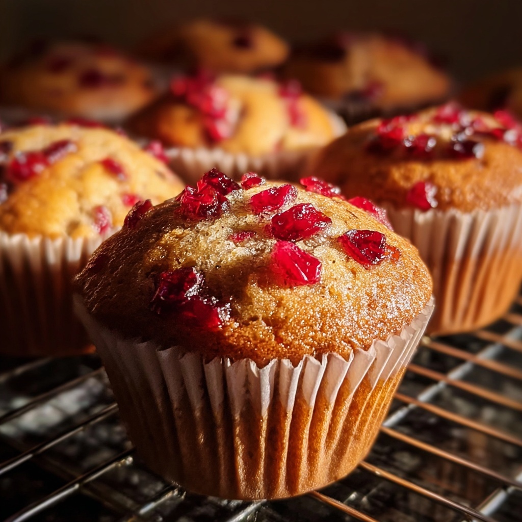 Spiced Apple Cranberry Muffins Recipe - Recipe Image