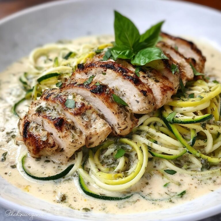 Easy Chicken Alfredo Zoodles Recipe